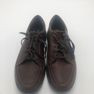 Mens Rockport XC9‎ Shoes Brown Leather Upper Memory Foam Size 9.5 Truetech Used